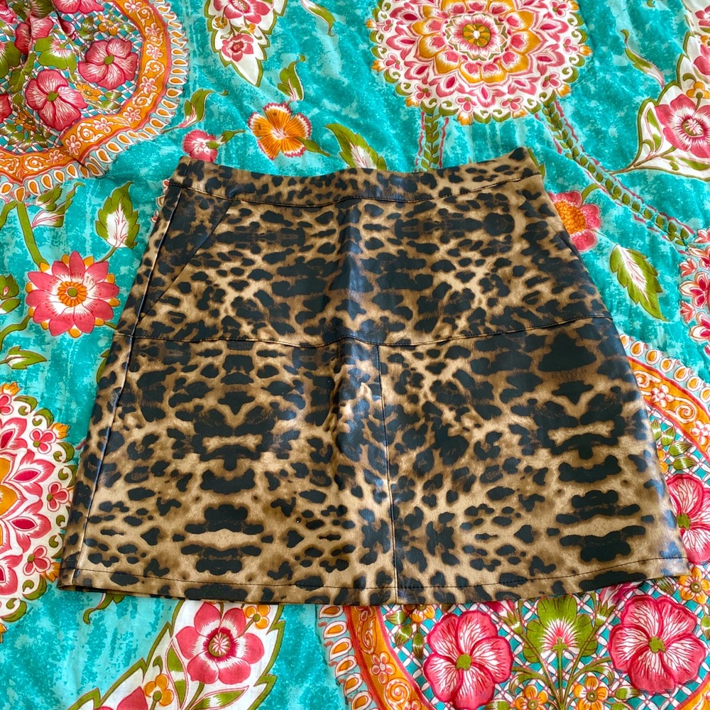 LF Cheetah Print Skirt